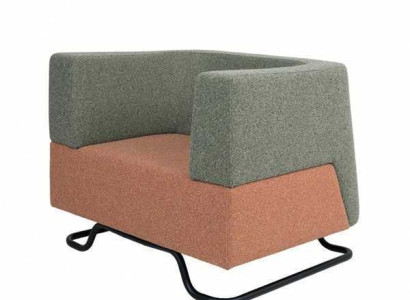 Modern Single Seater Green Armchair Upholstered Chair Office Furnishings Furniture